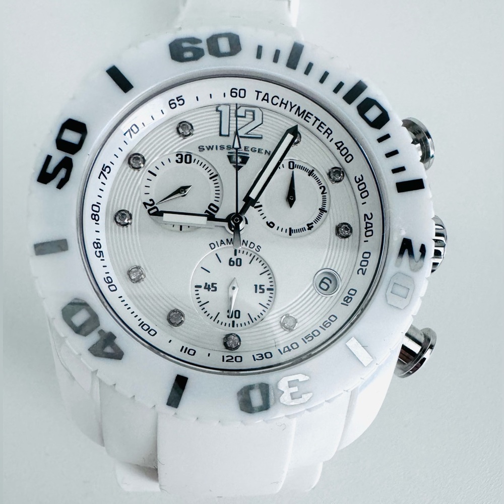 Swiss Legend Commander Diamonds Ceramic Watch